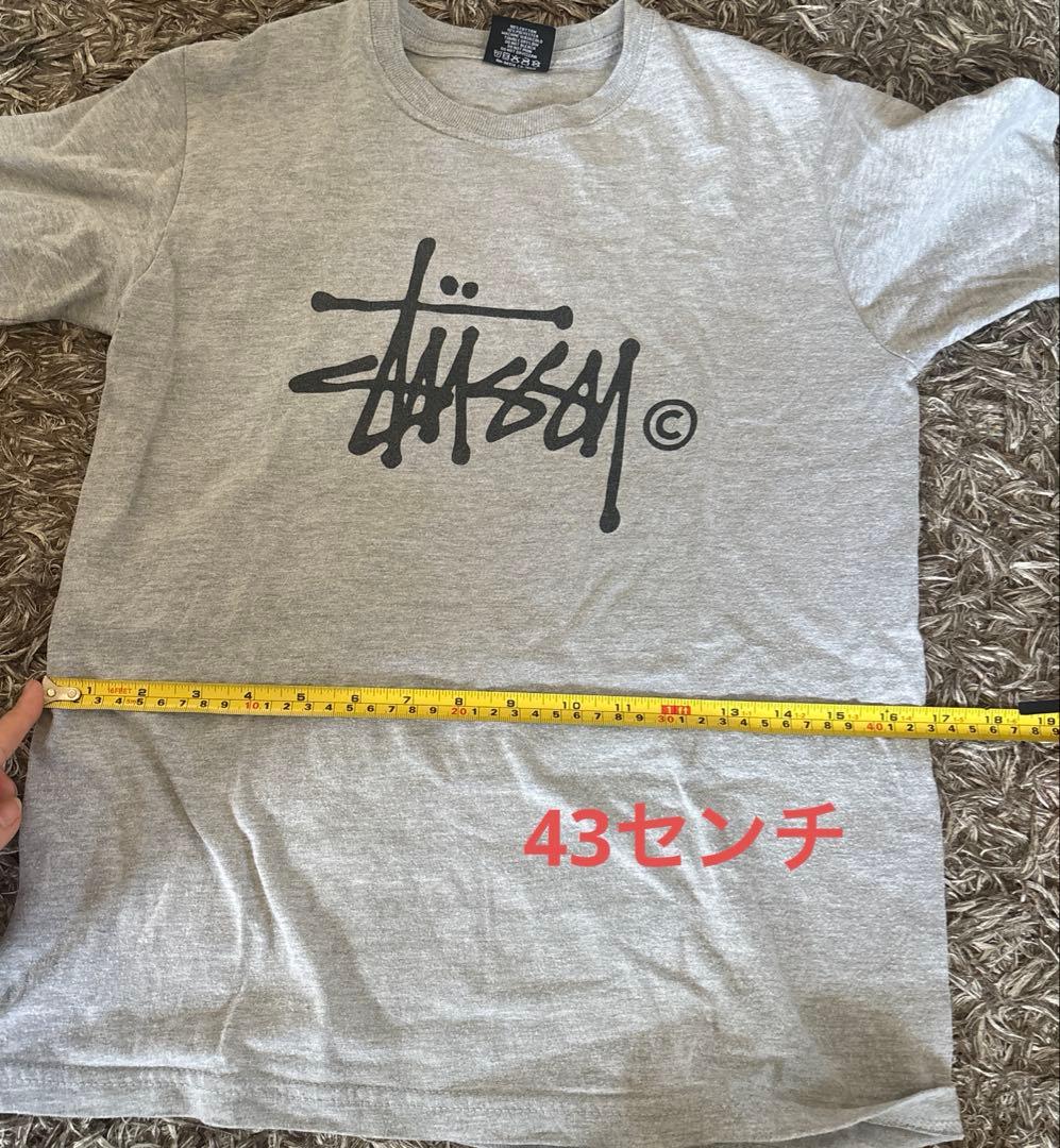stüssy ロゴプリント Tシャツ グレー　XSサイズ
