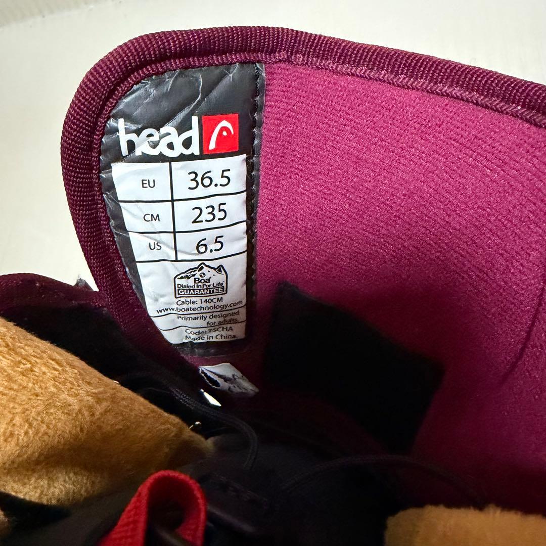 送料無料　ほぼ未使用　head ヘッド　ブーツ　FIVE 　BOA 23.5cm