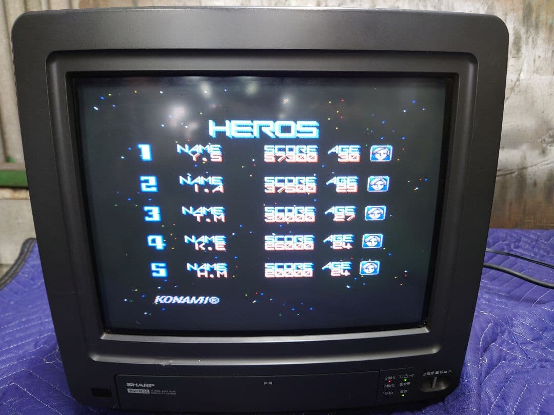 SHARP X68000用モニタ　CZ-614D-TN　ジャンク