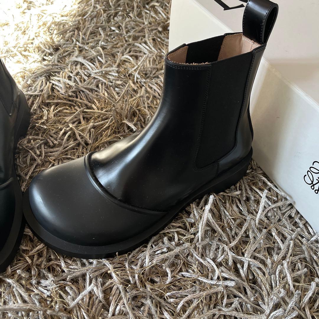 cobaco　新品　LOEWE 黒 レザー チェルシーブーツ40サイズ