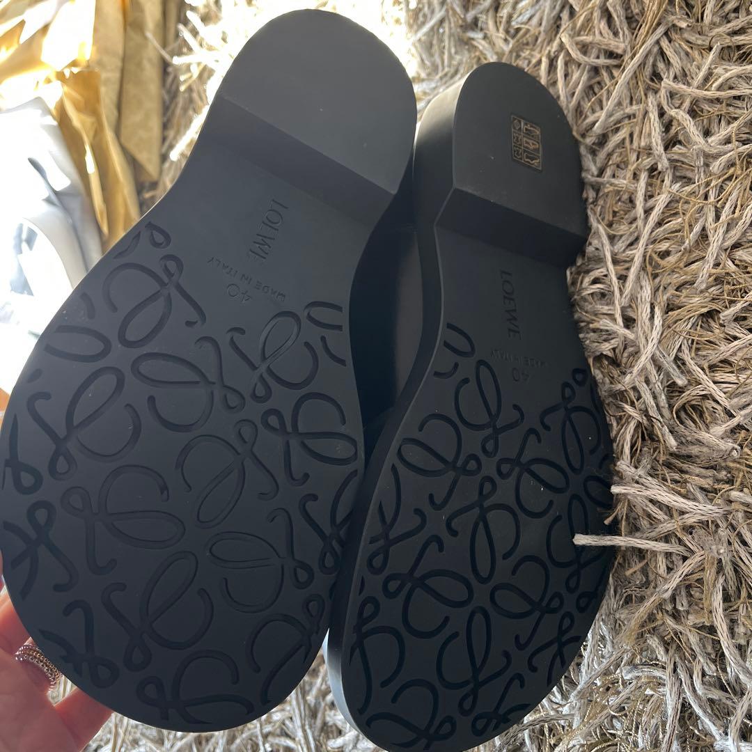 cobaco　新品　LOEWE 黒 レザー チェルシーブーツ40サイズ