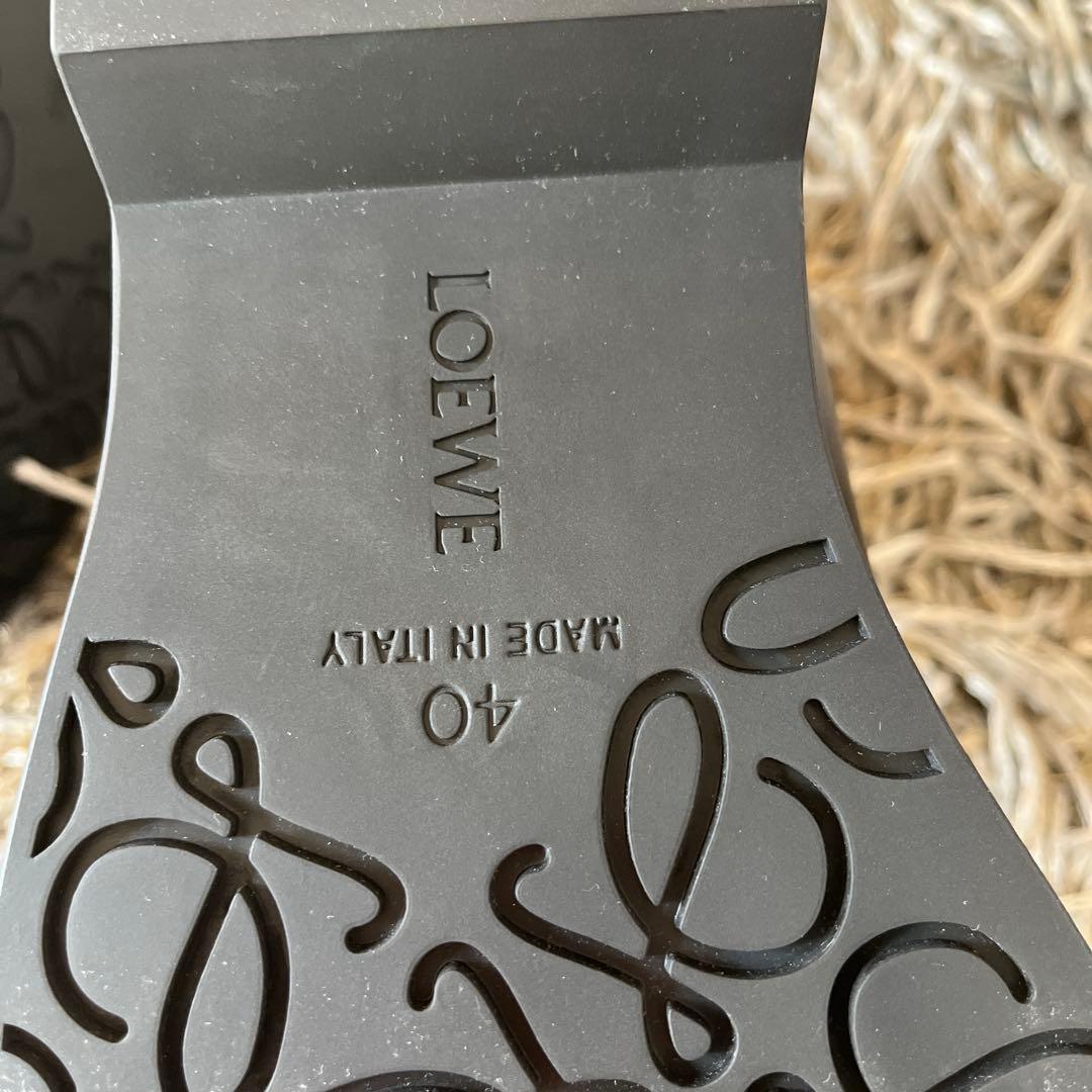 cobaco　新品　LOEWE 黒 レザー チェルシーブーツ40サイズ