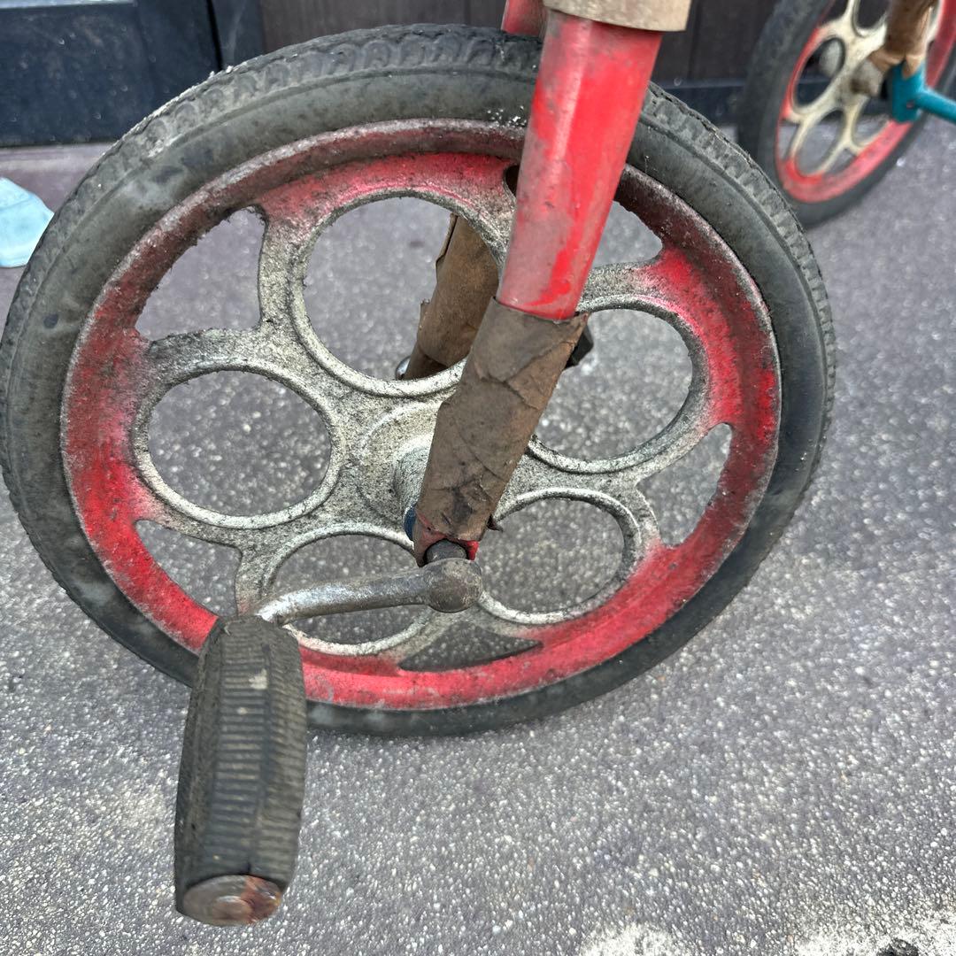 お値下げ‼️蔵から出てきた　アンティーク三輪車　デッドストック