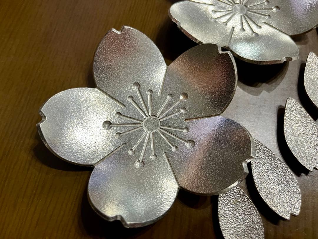 ⭐︎まろん⭐︎能作　桜　箸置き5つ➕菓子置き2つセット