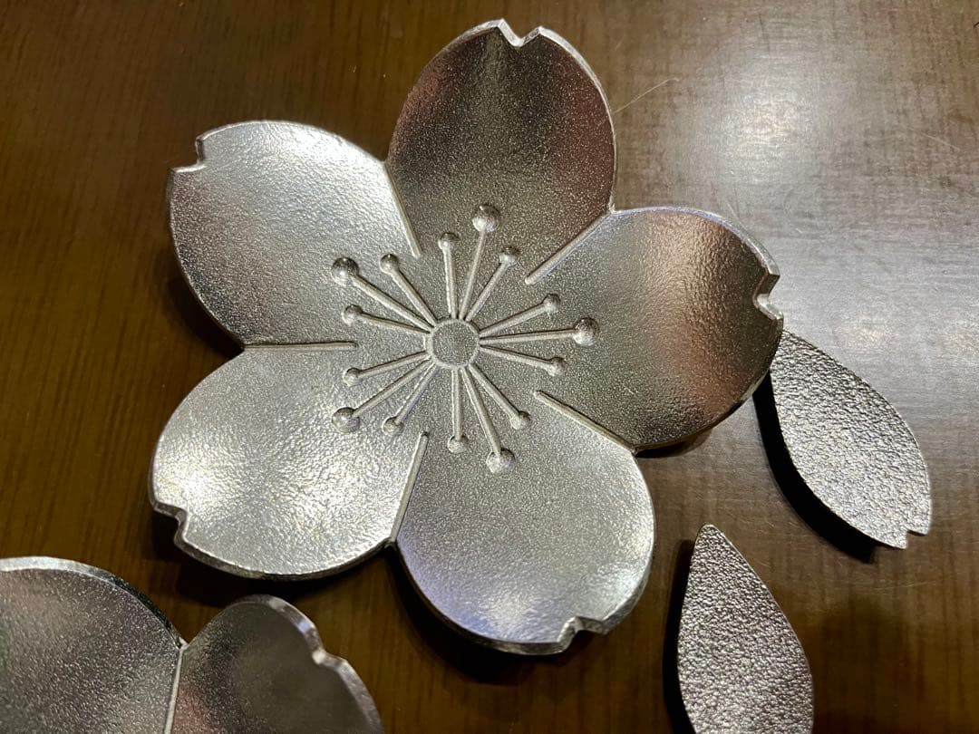 ⭐︎まろん⭐︎能作　桜　箸置き5つ➕菓子置き2つセット