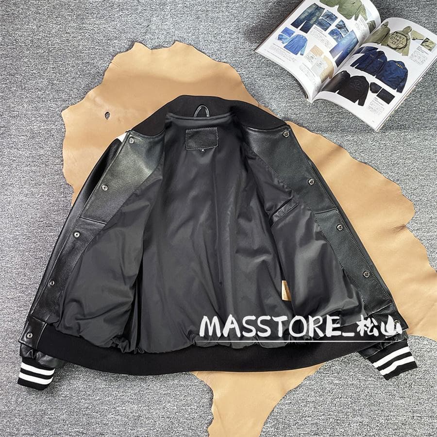 新品メンズ 革ジャン スタジャン 牛革 本革 レザージャケット M-6XL