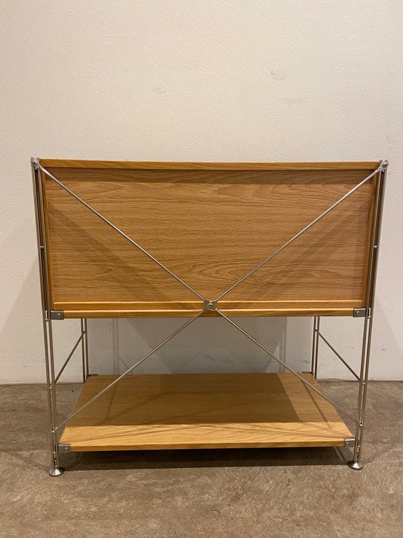 ⭐️美品⭐️フラップ扉⭐️廃盤希少⭐️無印⭐️ステンレスユニットシェルフ⭐️ワイド 小