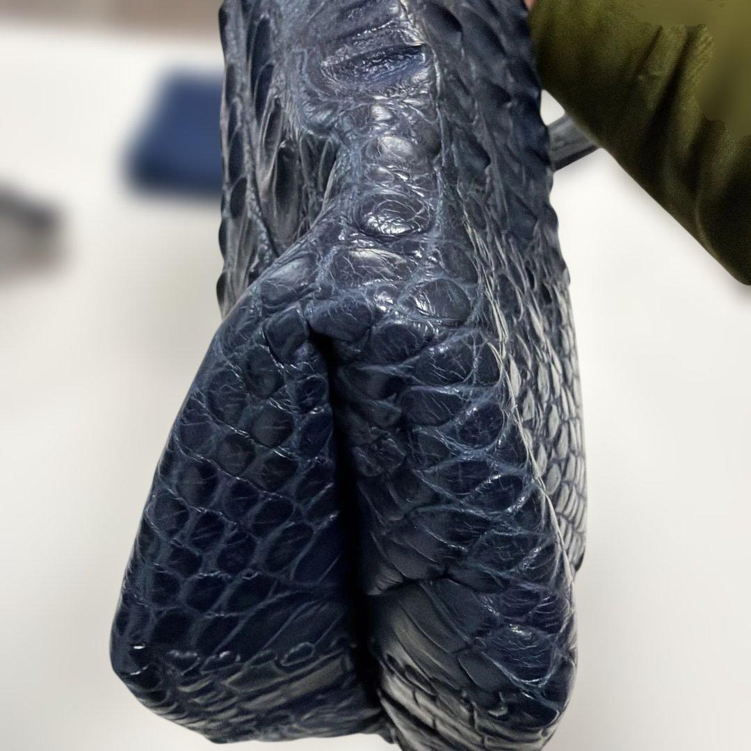 まさちゃん専用〜！IBIZA　濃紺　ワニ革　ショルダーバッグ　美品！