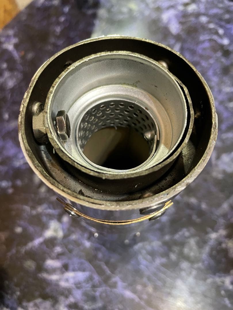 50〜50.8π用ステンレス製激鳴きバッフル ワル鳴きステッカー付き