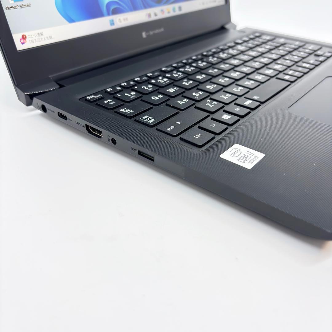 ノートパソコン 10世代 Corei7 オフィス SSD Windows11