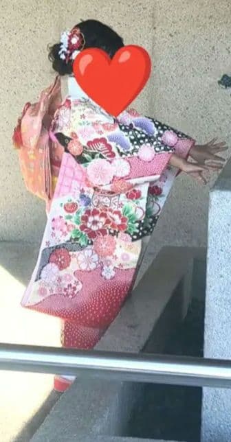 七五三　フルセット　和傘　髪飾りつき