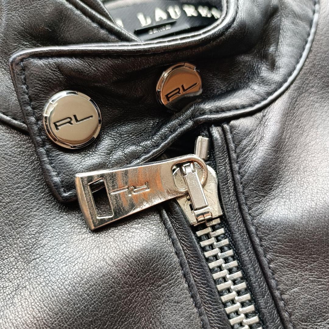 ラルフローレン レザージャケット 羊革 0サイズ レディース ライダース