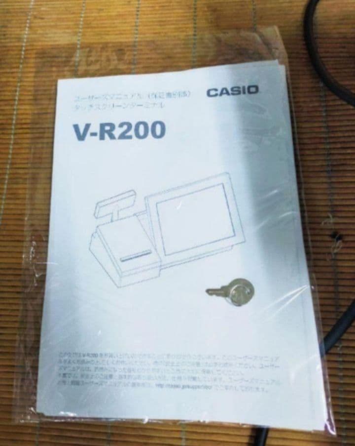 カシオレジスター　V-R200　タッチ操作設定無料Android　353505n