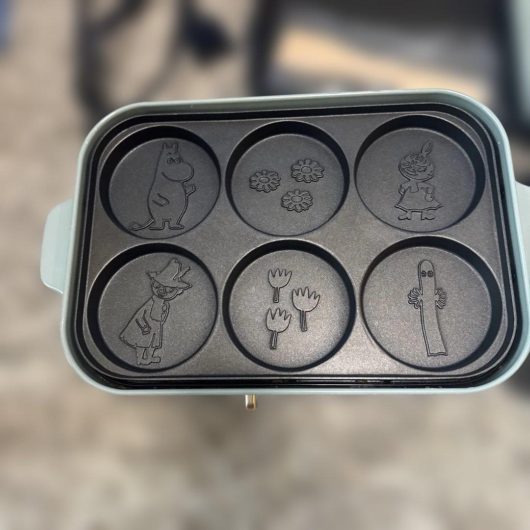 ムーミンコラボBRUNO コンパクトホットプレート グリーン