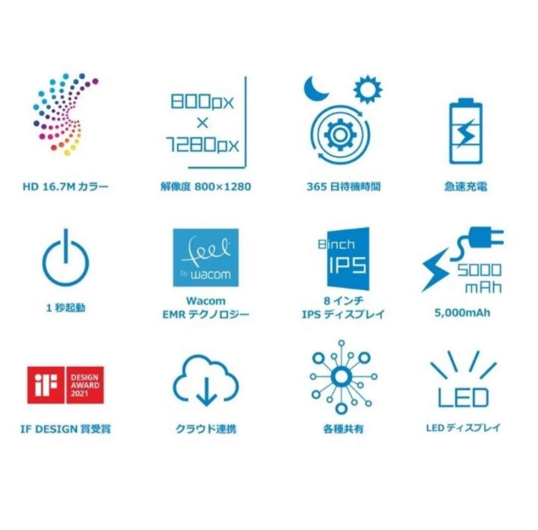 【Hannsnote】カラー表示デジタルノート 電子ノート 1秒で起動 筆圧感知