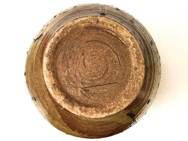 ◆桃山時代 古織部 ＊三耳流れごま『茶壺』◆鑑定士*桂又三郎氏より東の横綱の逸品