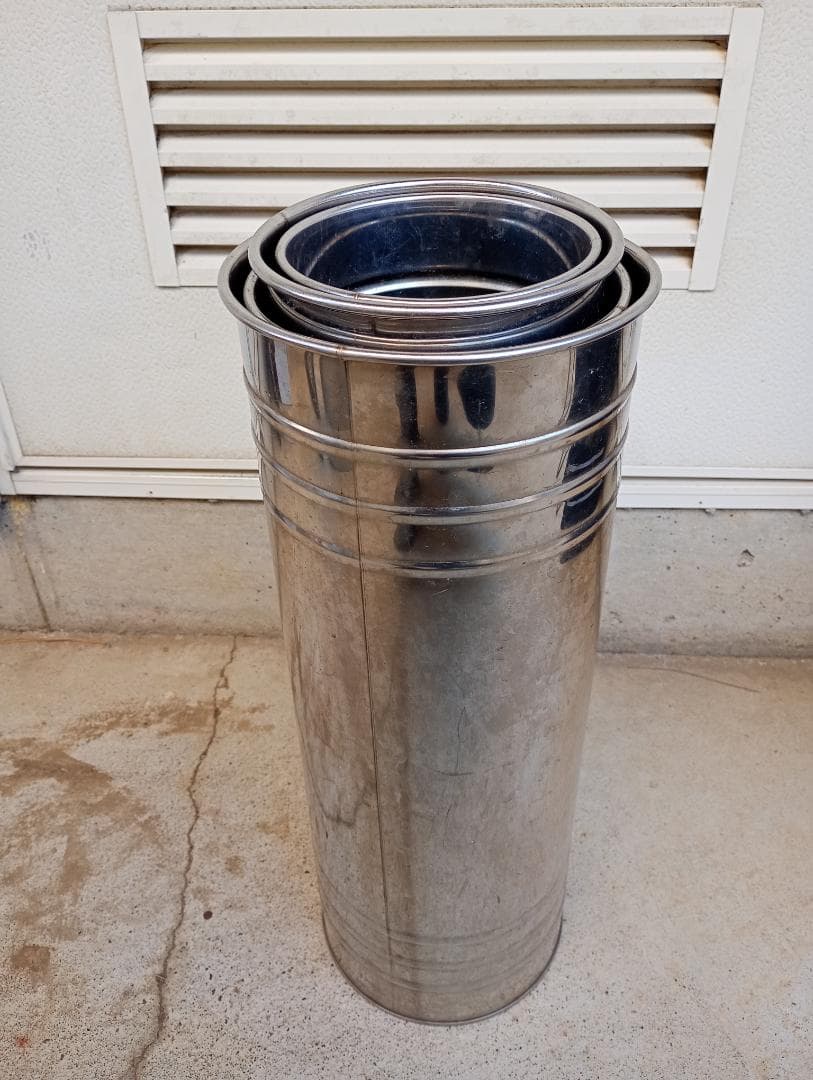 ☆ステンレス花桶 ロングサイズ４個セット No3