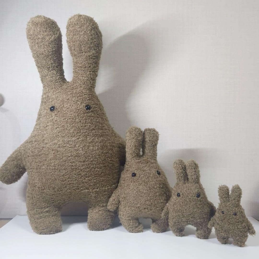 【HI】ウサギぬいぐるみ / ブラウン２型４サイズ（各装備込み）