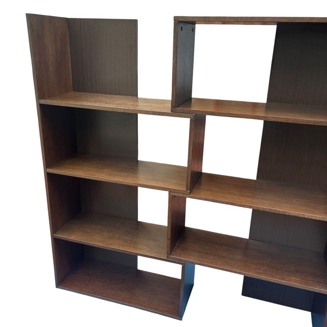 鉄人28G カンディハウス購入 ブラウン木製オープンシェルフ 4段