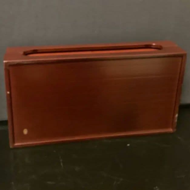 新品　象彦漆器 四方盆　菓子器 四角形 濃い赤色　箱付き