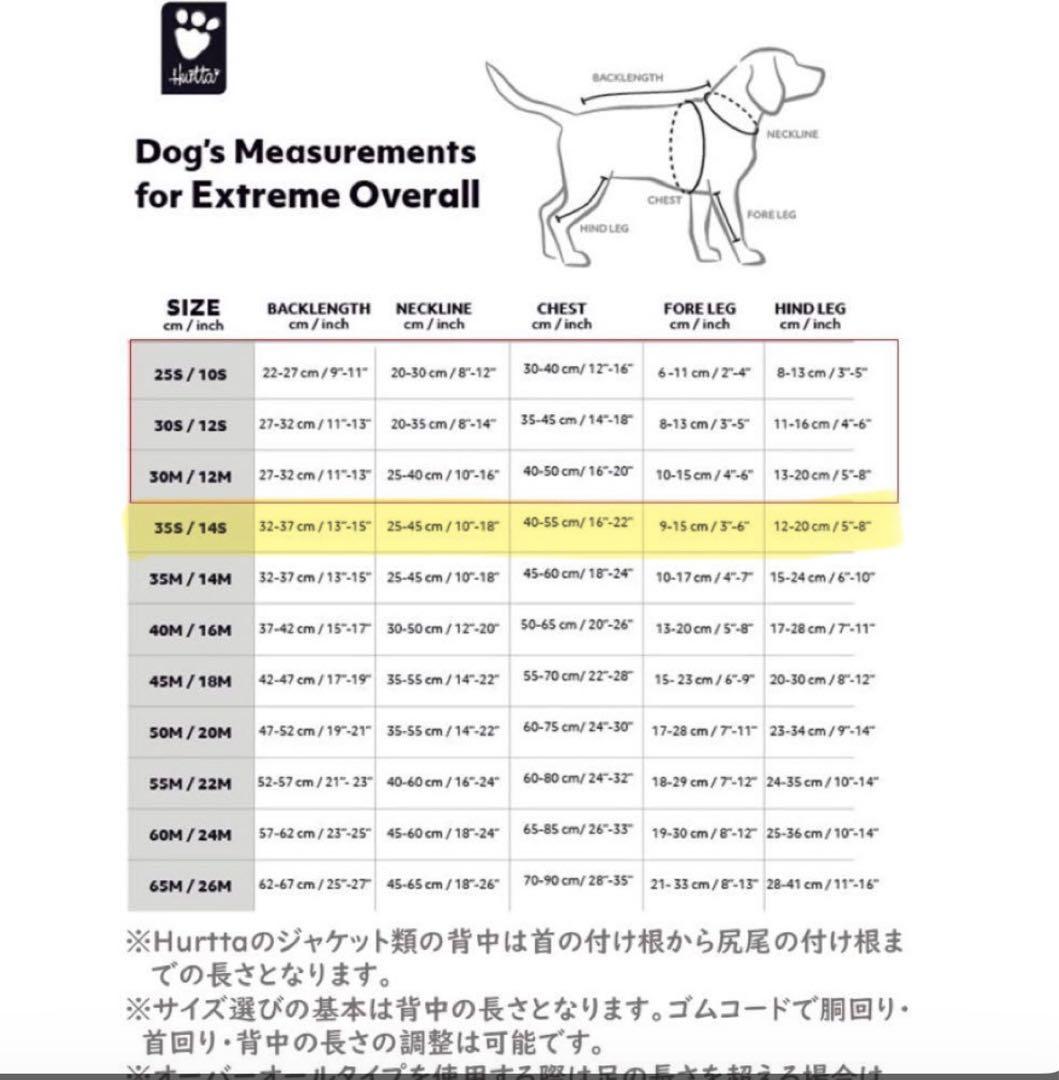 フルッタ (Hurtta) エクストリームオーバーオール (グレイ, ３５Ｓ)