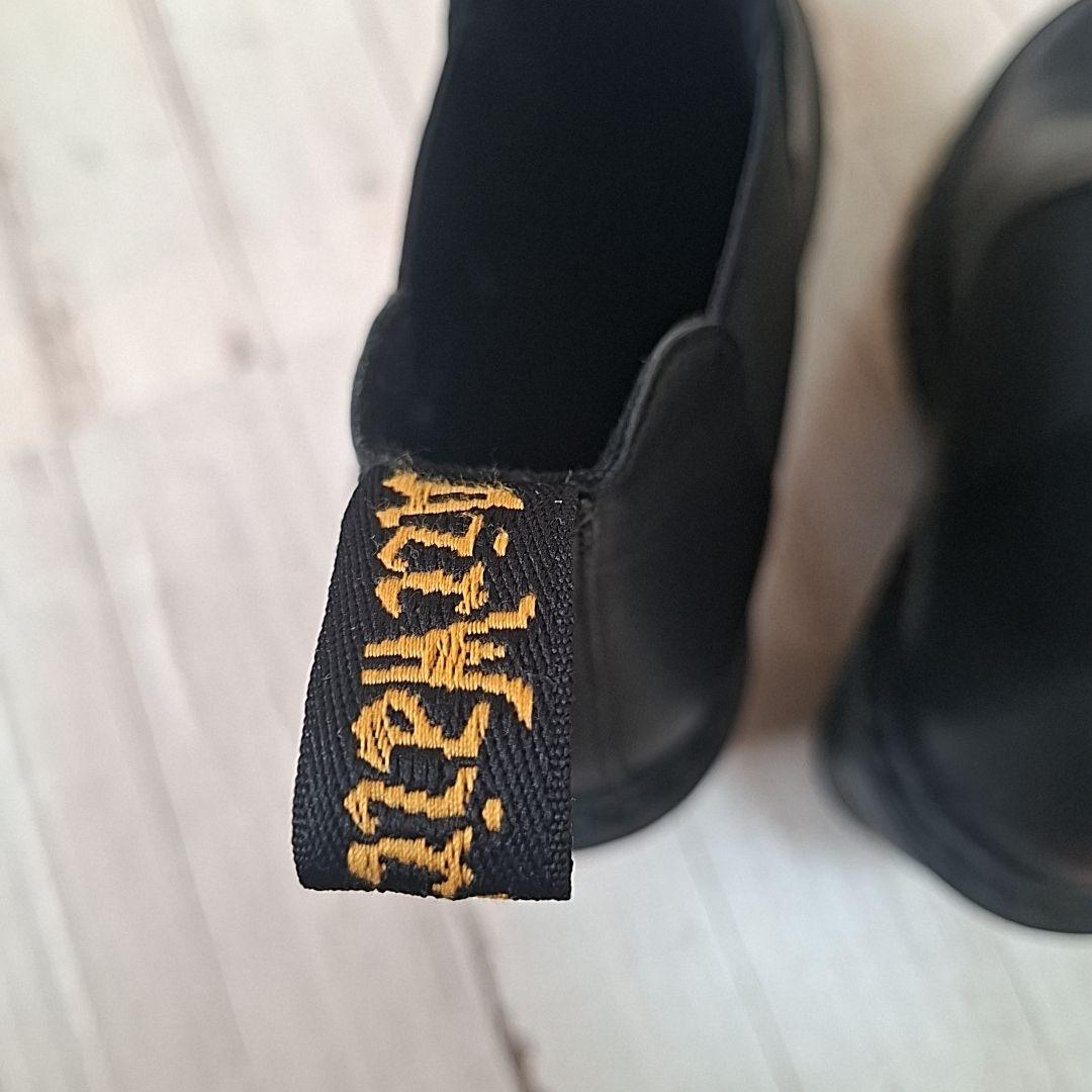 未使用級【23.5】ドクターマーチン ハーストン サイドゴアブーツ 厚底 黒