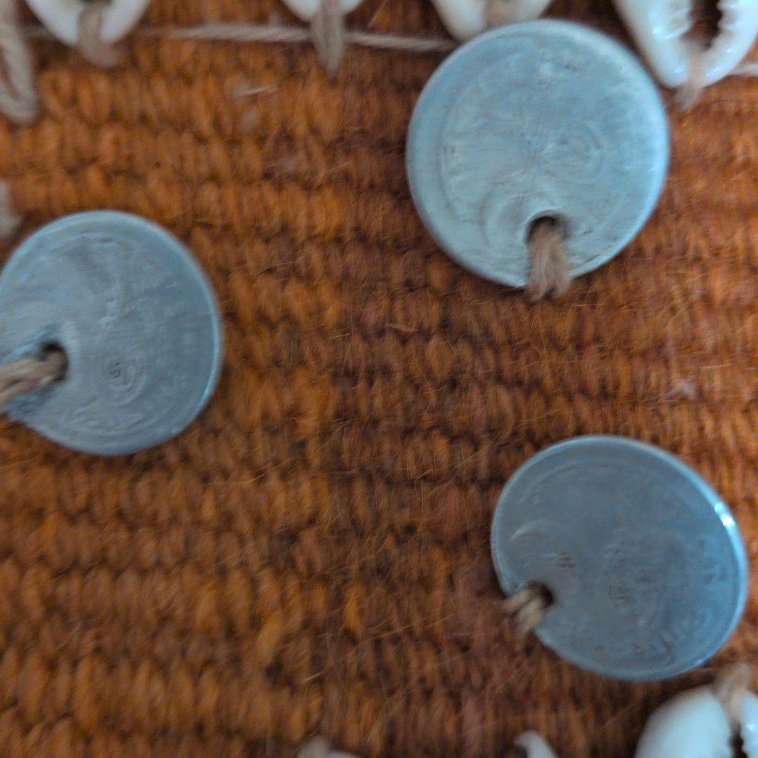 カラッシュ族の70年代のヴィンテージ・バッグ(キリム・手作り・硬貨・・貝殻