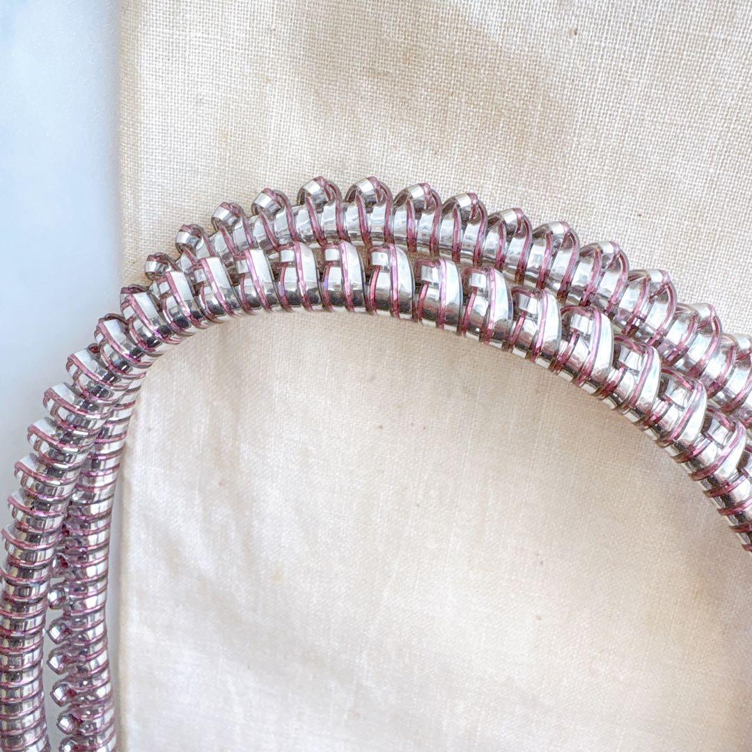 【美品】希少 廃盤カラー アンテプリマ スクエア ミディアム ピンクシルバー