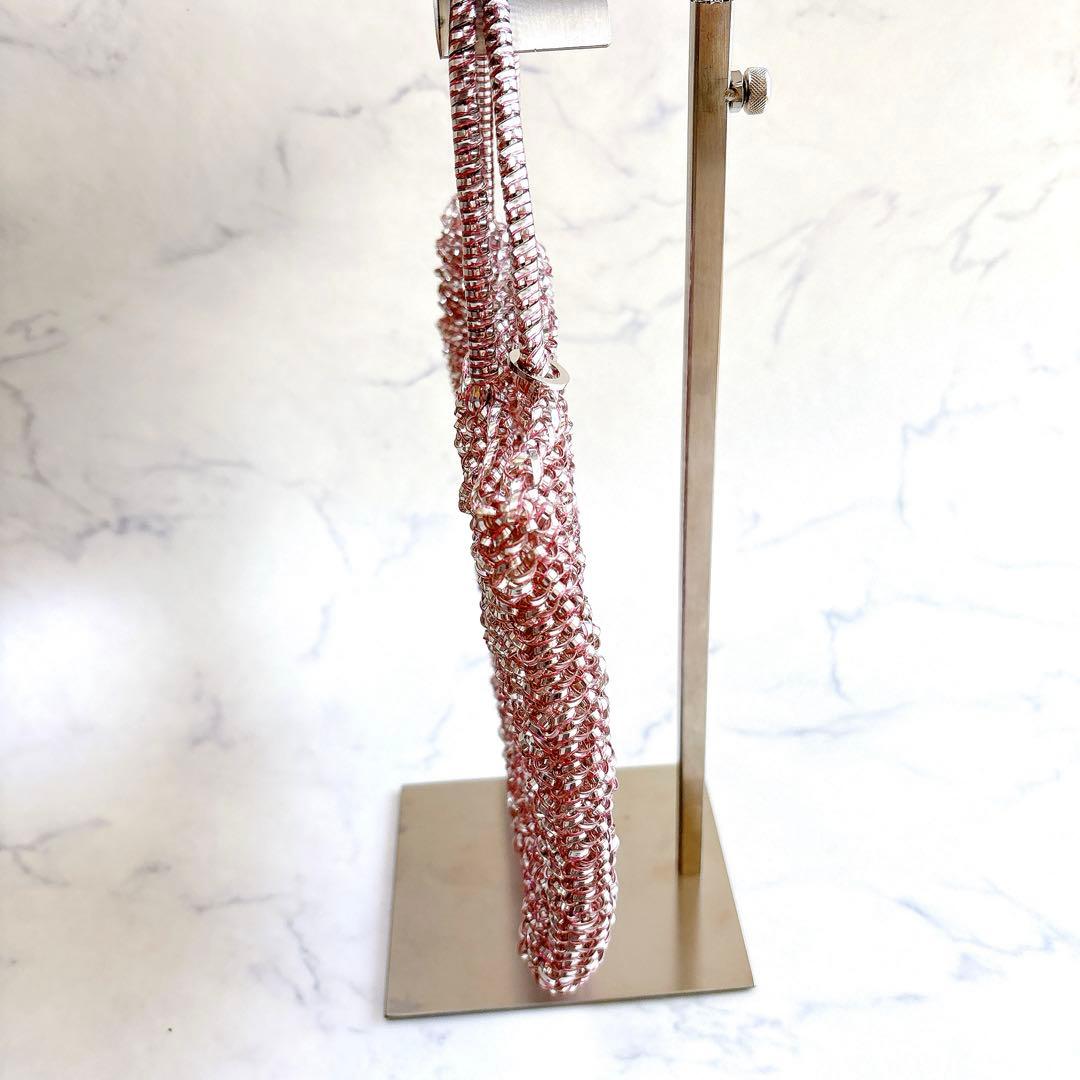 【美品】希少 廃盤カラー アンテプリマ スクエア ミディアム ピンクシルバー