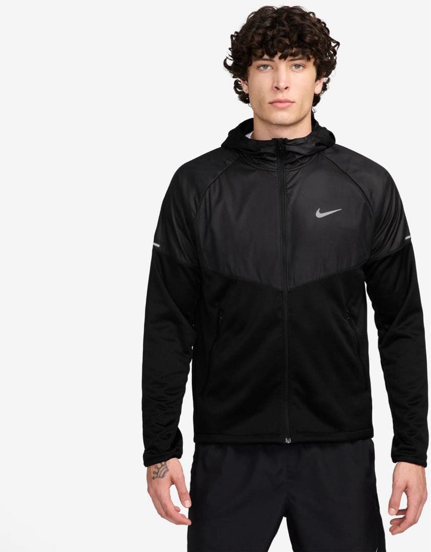 2XL 新品 ナイキ ランニングジャケット 防寒 サーマ ウィンドブレーカ