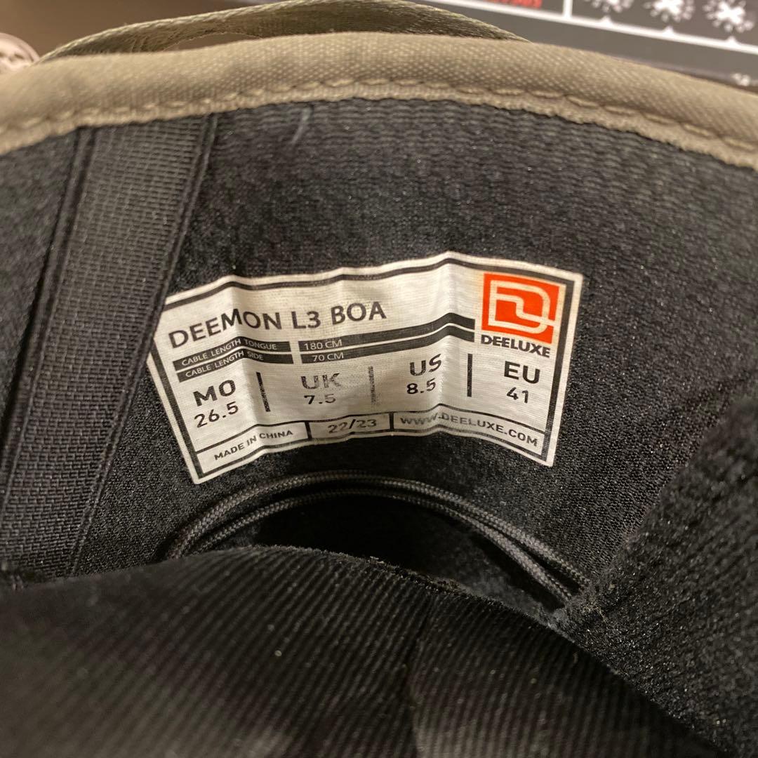 【美品】DEELUXE DEEMON L3 BOA 26.5 22-23モデル