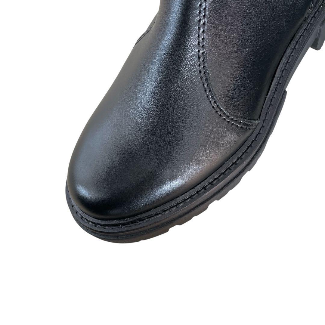 【れい】ENESS エネス サイドゴアブーツ 37 23.5㎝ブラック黒