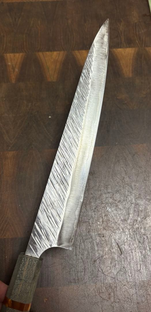 黒崎優　風神　SG2筋引　包丁 240mm 粉末ハイス　スタビライズドウッド柄