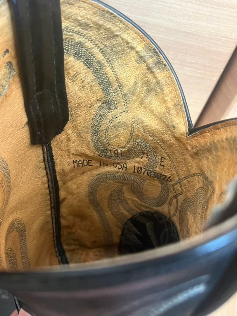 【はやの古着】Tony Lama ウエスタンブーツ リザード