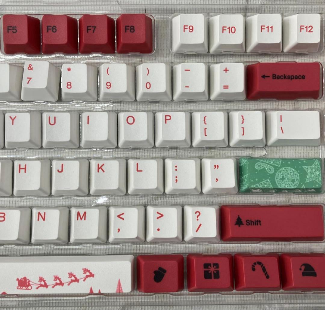『美品 』Varmilo 108K-110Ds-G-W クリスマスキーボード