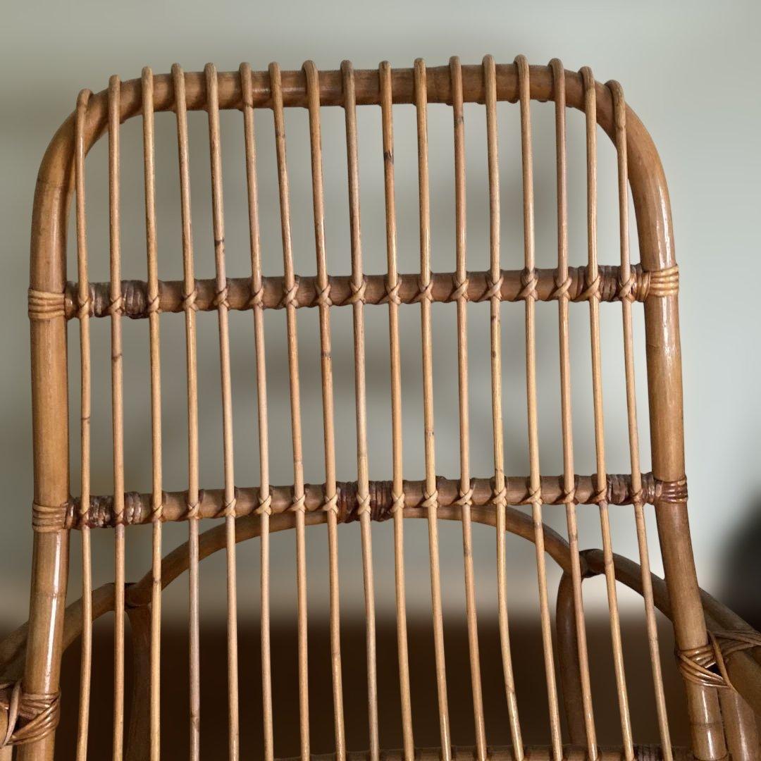 ヴィンテージ ラタン ロッキングチェア