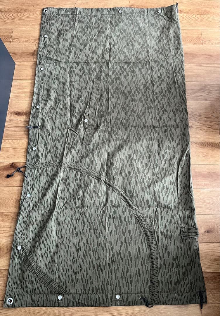 東ドイツ軍放出 テントシート レインドロップカモフラージュ 軍幕