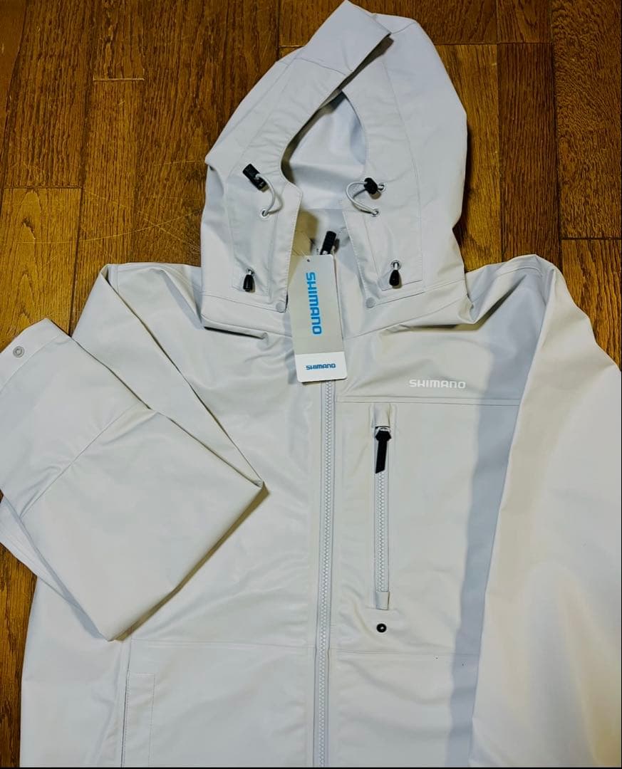 シマノ マリンライトスーツ RA-034U グレー Mサイズ / レインウェア