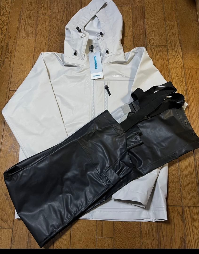 シマノ マリンライトスーツ RA-034U グレー Mサイズ / レインウェア