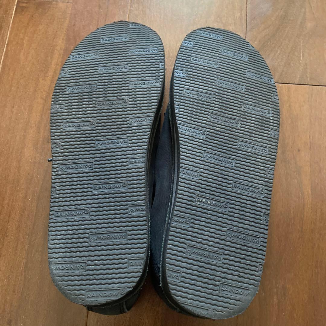 半額以下　着用１回　レインボーサンダルモカシン　モカシュー