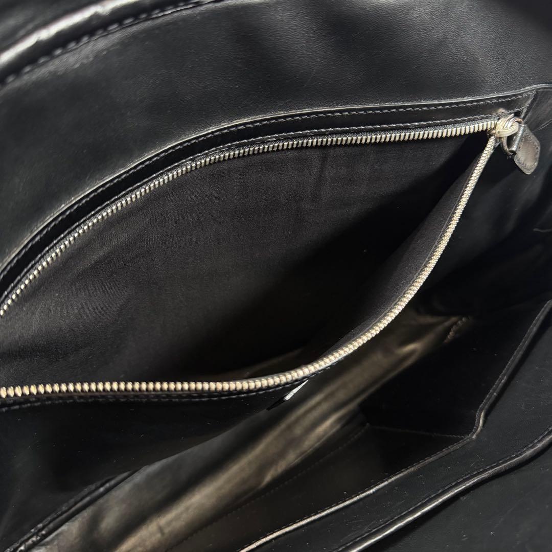 【美品】【希少】ラルフローレン　ビジネスバッグ　カーフレザー　ブラック　メンズ