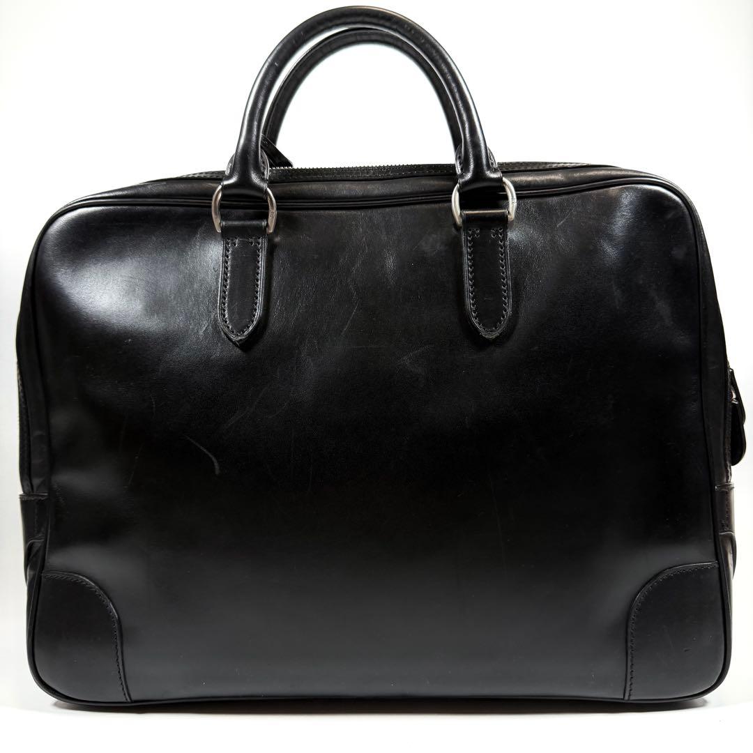 【美品】【希少】ラルフローレン　ビジネスバッグ　カーフレザー　ブラック　メンズ