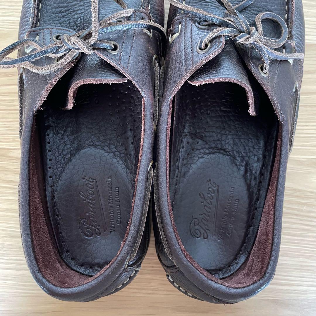 パラブーツ バース マリーン デッキシューズ ブラウン　8