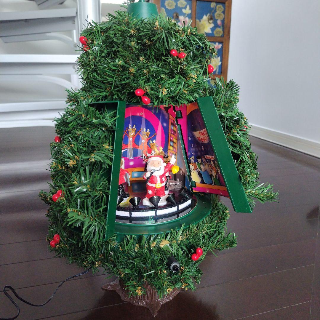 海外アンティーク 人感センサー クリスマスツリー ダンシング&ソング 扉難あり