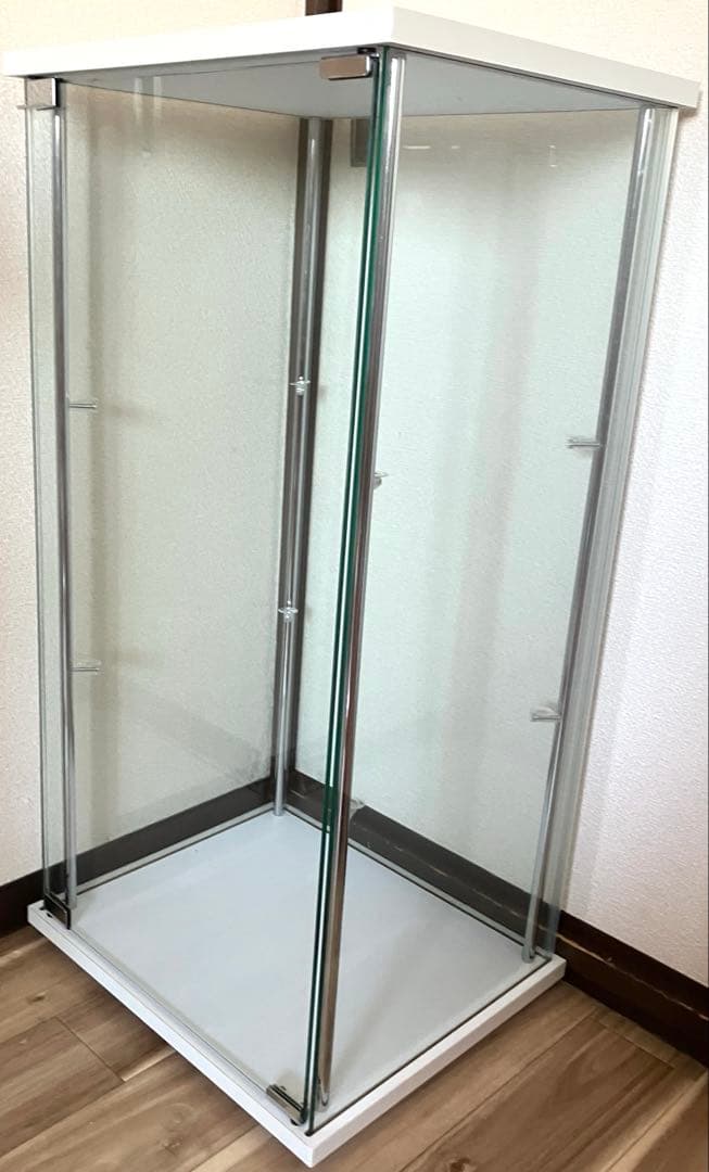 不二貿易　コレクションケース　ガラスケース　3段　ホワイト