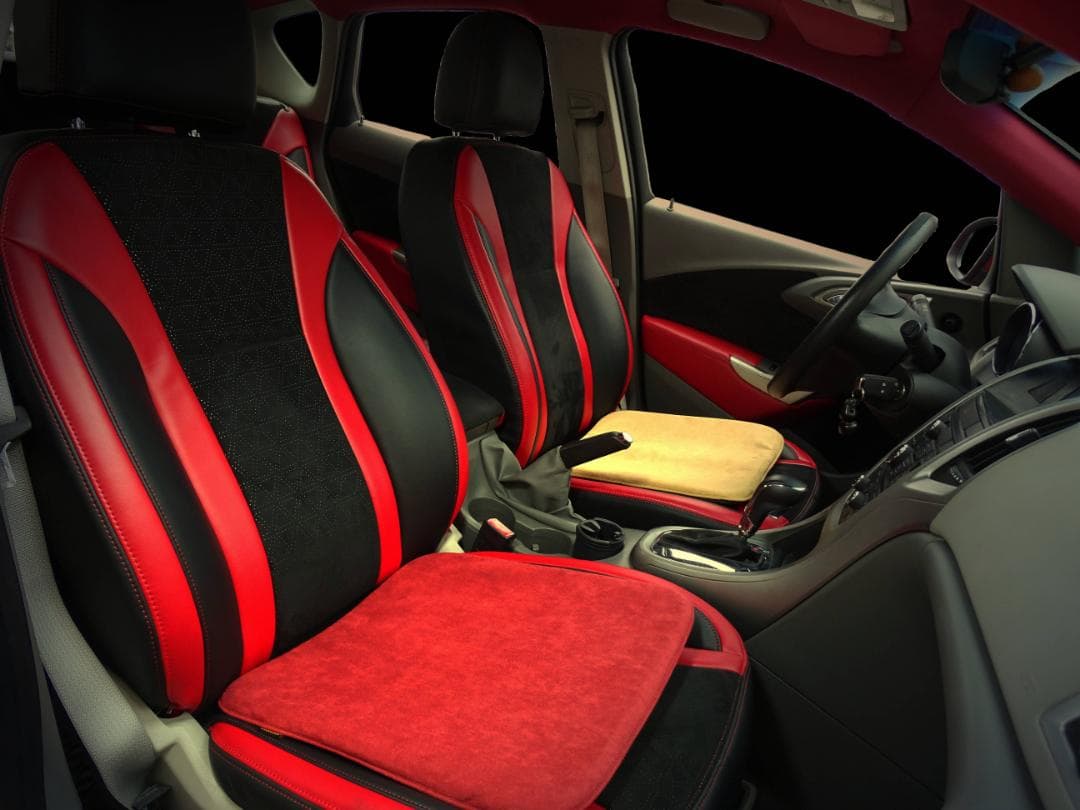 【なにこの触感】高級車内装スエード調素材シートパッド ダークベージュ