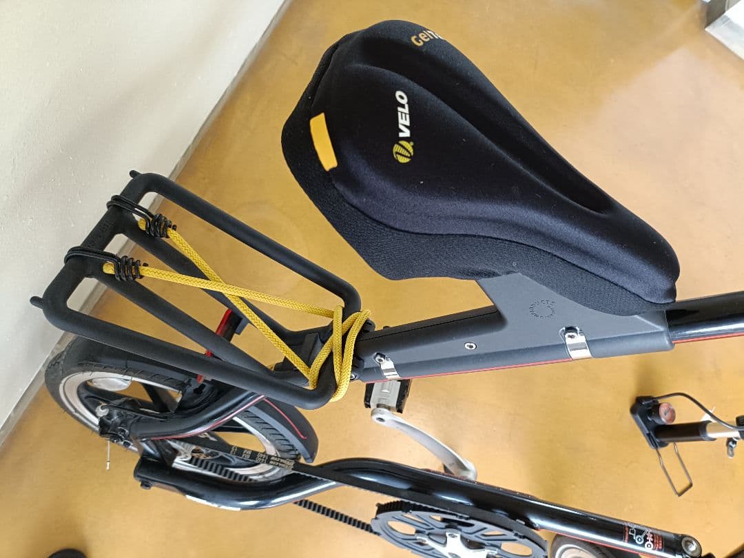 折りたたみ自転車 アルミ ブラック/レッド