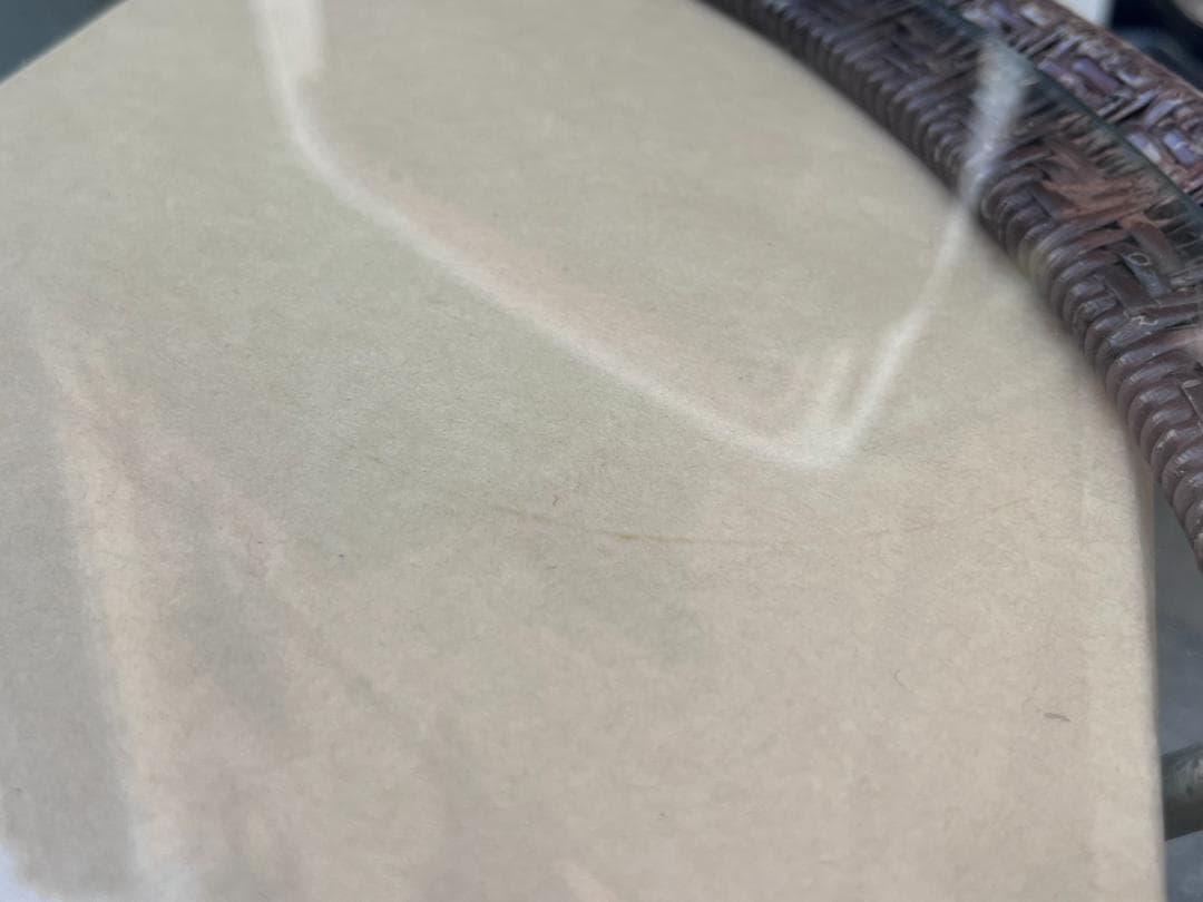 ヴィンテージ☆Yamakawa／ヤマカワラタン／ラウンドハイテーブル／ガラス天板