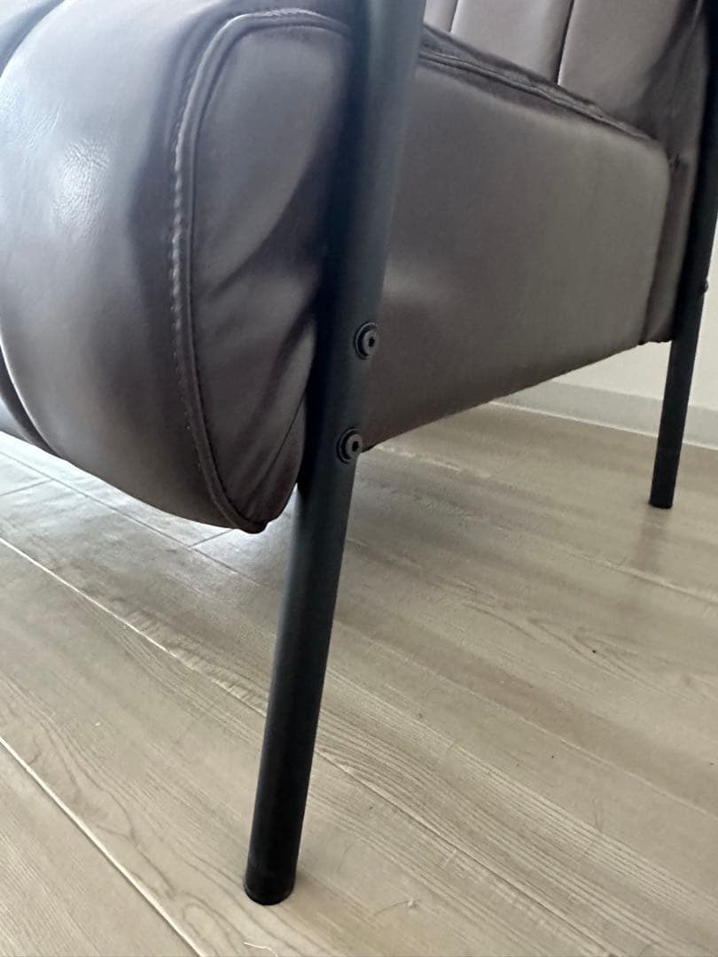 汚れに強い　合成皮革 2人掛けソファ(Nシールド ステイン2KD DBR)