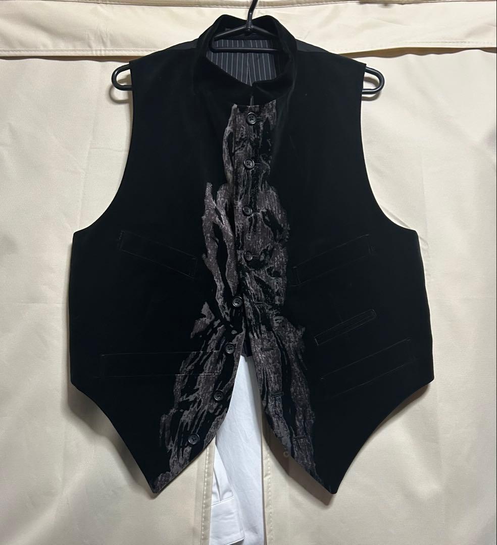 ヨウジヤマモト プールオム 22aw 綾織別珍染ベスト